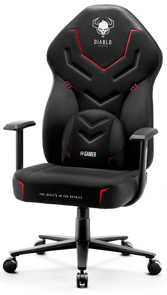 Fotel gamingowy Diablo X-Gamer 2.0 Normal Size, Dark Obsidian