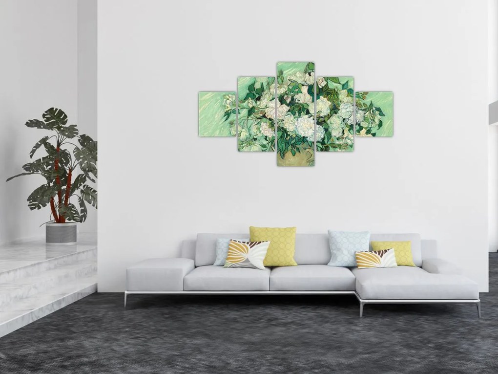 Obraz - Vincent van Gogh, Roses, reprodukcje (125x70 cm)