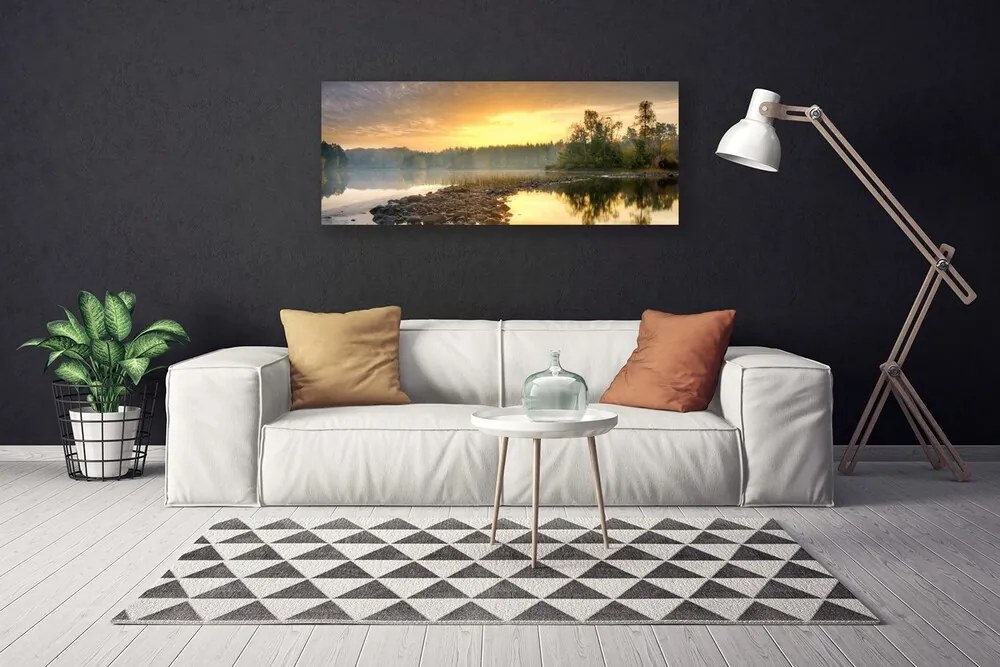 Obraz canvas Spokojna Tafla Jeziora