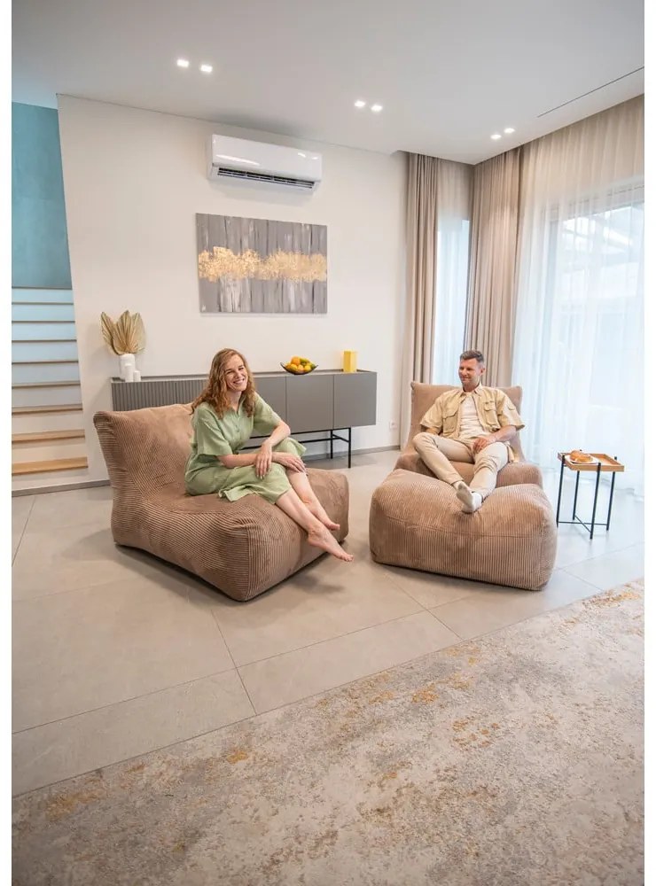Zielony sztruksowy worek do siedzenia Lounge 100 – SLOWDOWN