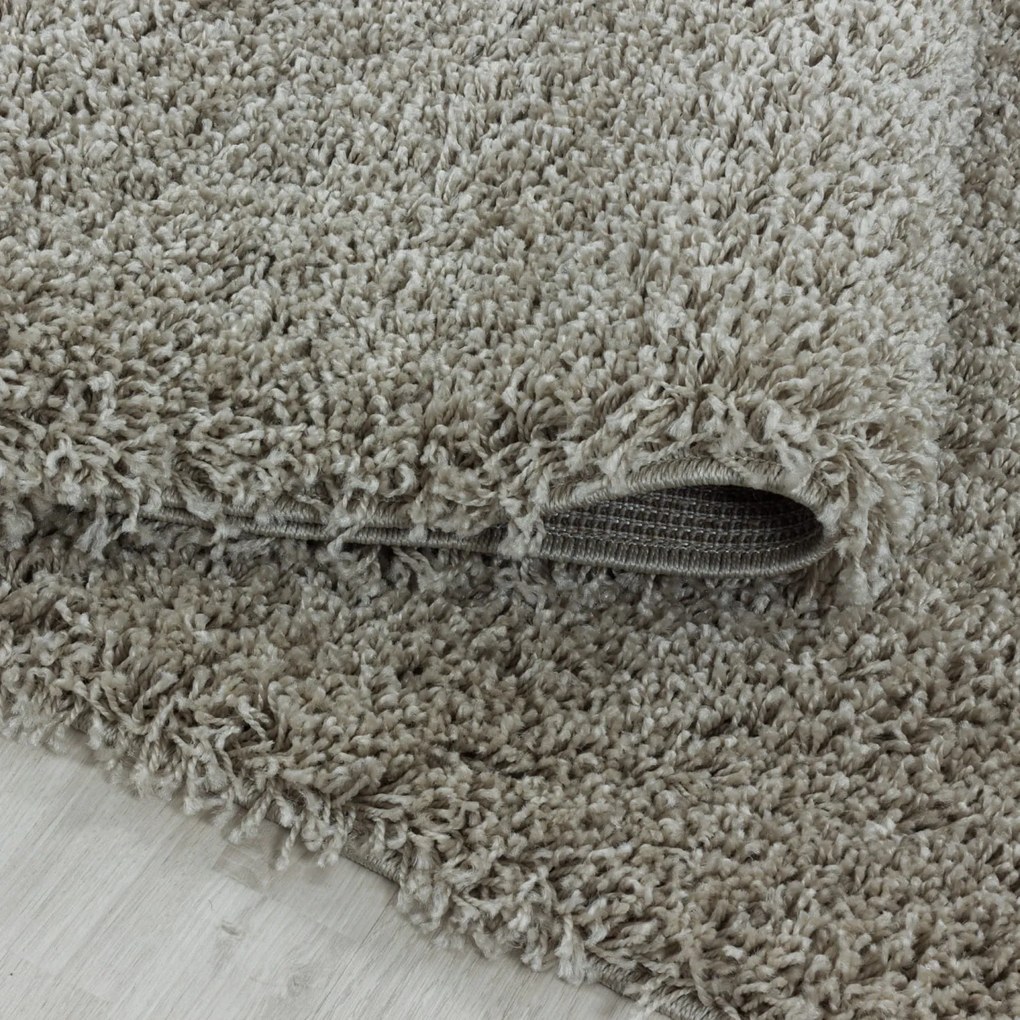 Dywan shaggy Sydney cappucino 120 cm x 120 cm koło