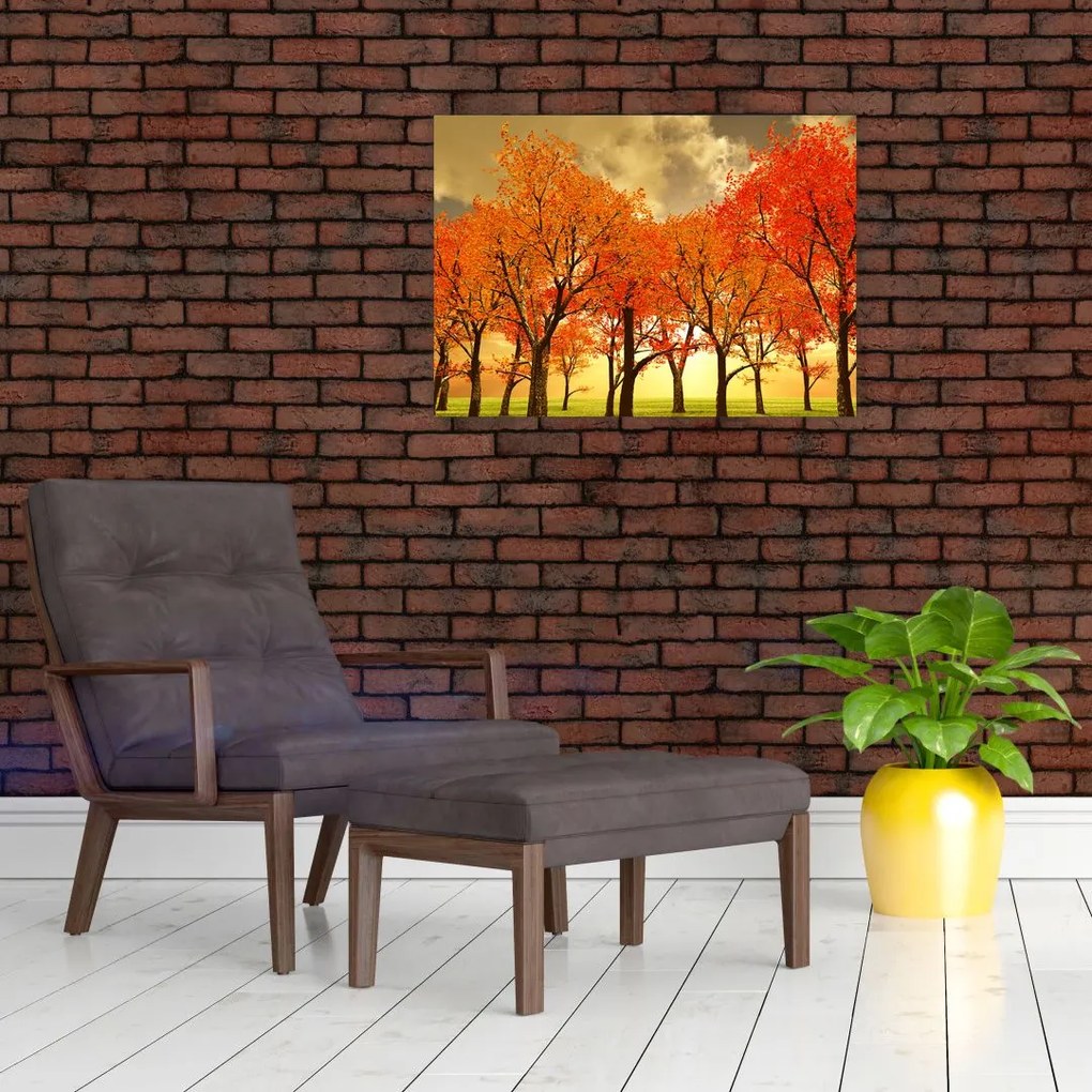 Obraz na szkle - Jesień (70x50 cm)