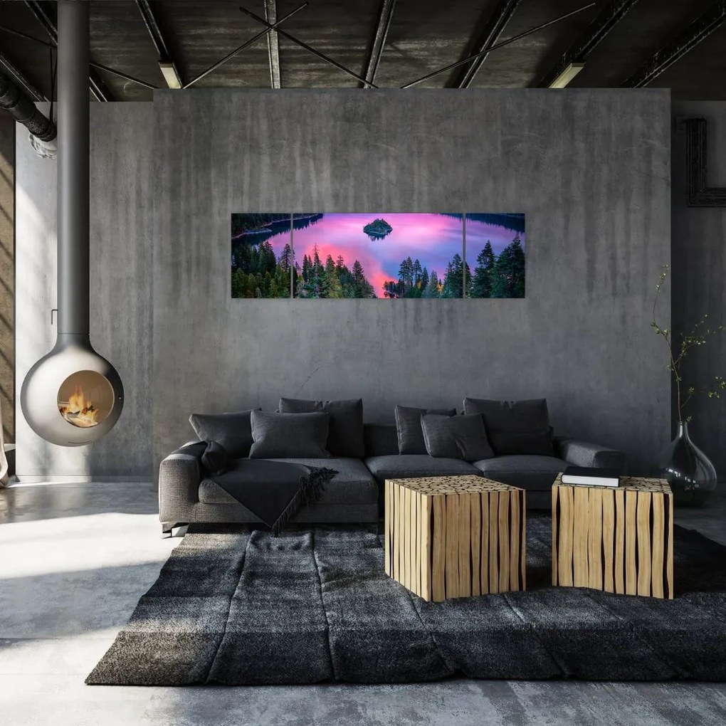 Obraz - Jezioro Tahoe, Sierra Nevada, Kalifornia, USA (170x50 cm)