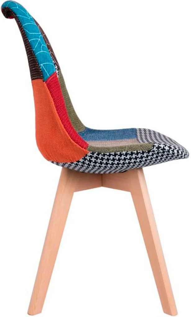 Zestaw 4 Krzese Synk Patchwork