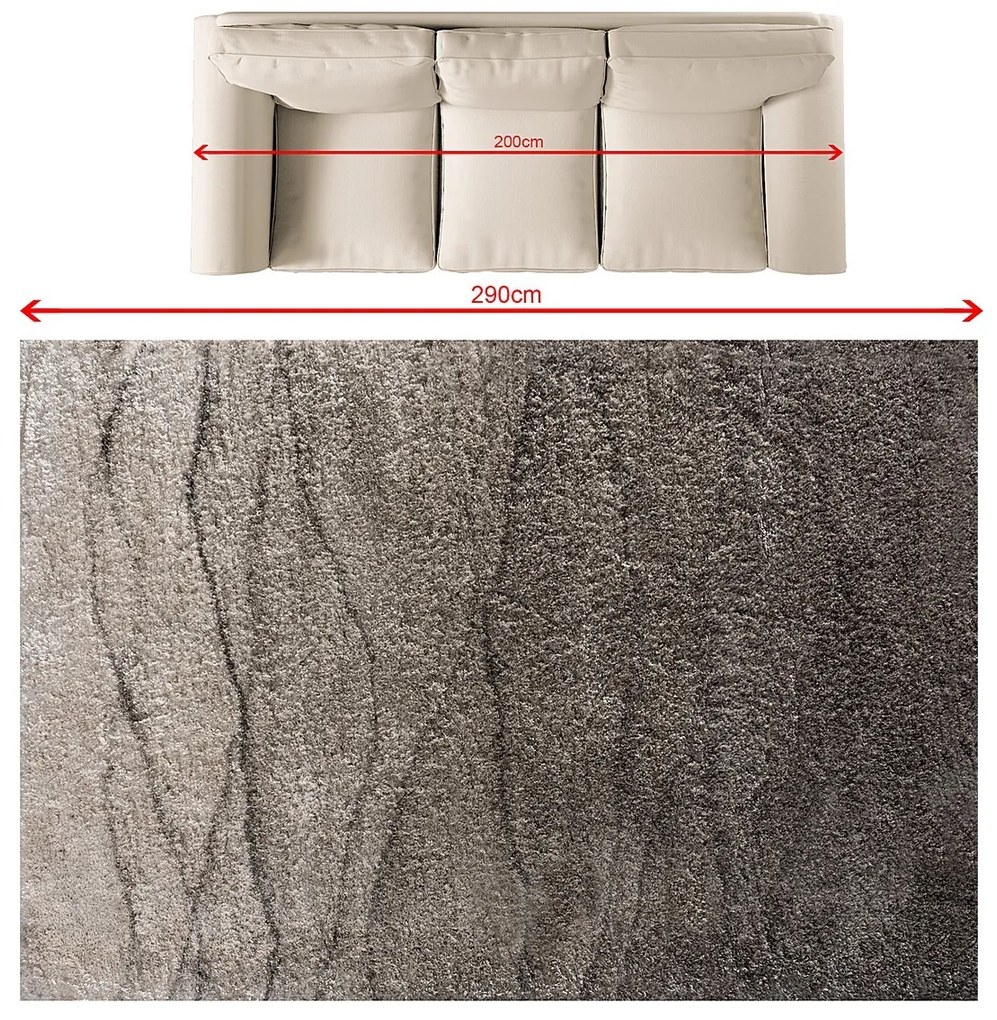 Dywan Reflection taupe gradient 200x290 cm