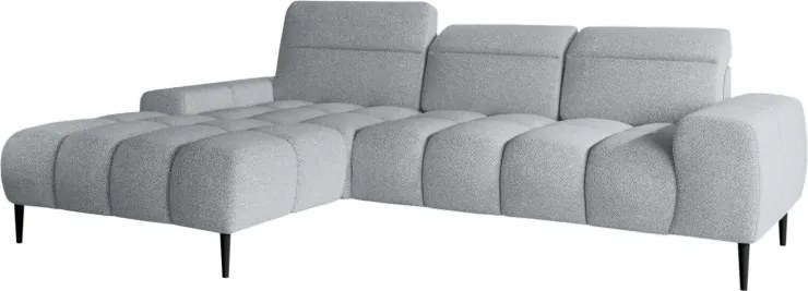 Narożnik GIANO S układ L Lewostronny z elektryczną regulacją siedziska w ktaninie AUSTIN 17 WERSAL