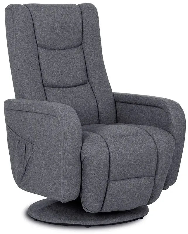 Ciemnoszary rozkładany fotel do masażu - Rara 3X