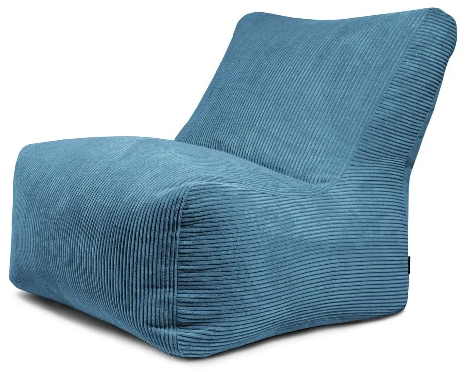 Niebieski sztruksowy worek do siedzenia Seat 100 Lounge – SLOWDOWN