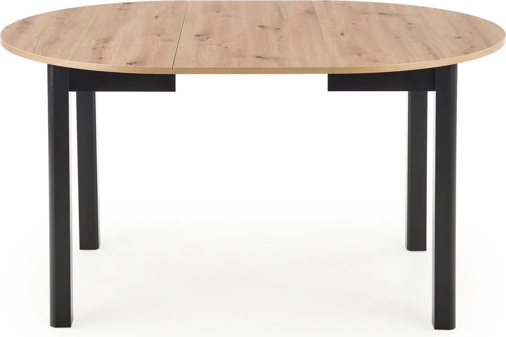 Okrągły stół z rozkładanym blatem w kolorze drewna Ringo Halmar dąb artisan