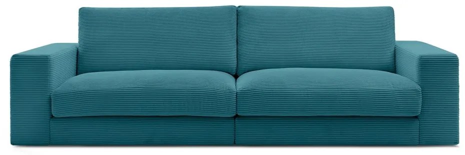 Niebieska sztruksowa sofa 274 cm Leonard – Bobochic Paris