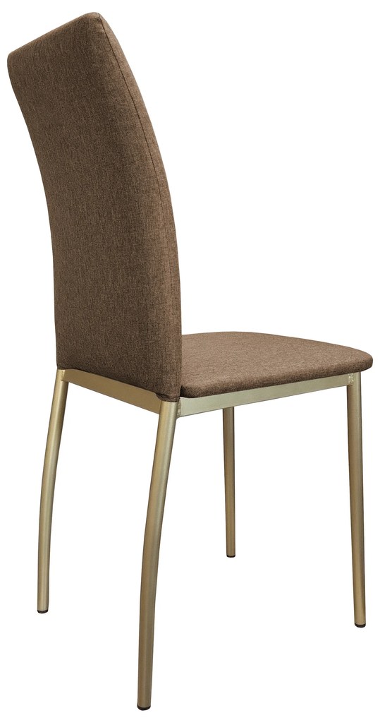 Krzesło tapicerowane ALAN stelaż złoty Sawana 25