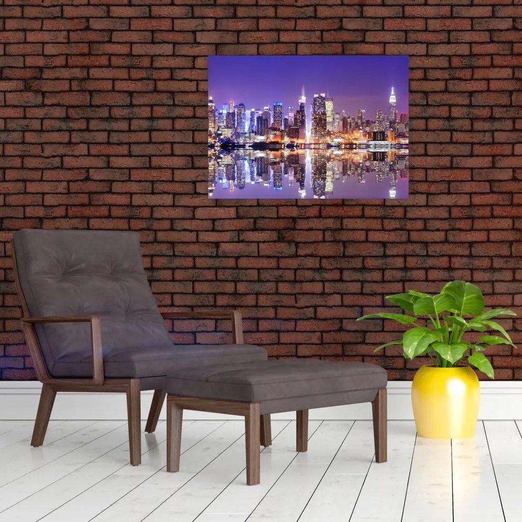 Obraz na szkle Manhattanu (70x50 cm)
