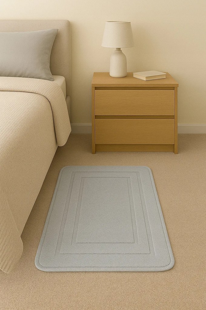 Dywanik antypoślizgowy Brązowy 50x80 cm Dekoracyjny gumowy spód uniwersalny