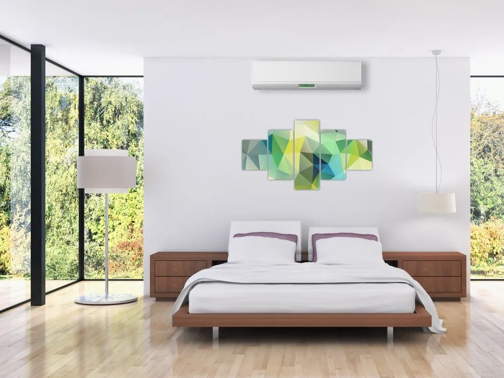 Obraz abstrakcji geometrycznej (125x70 cm)