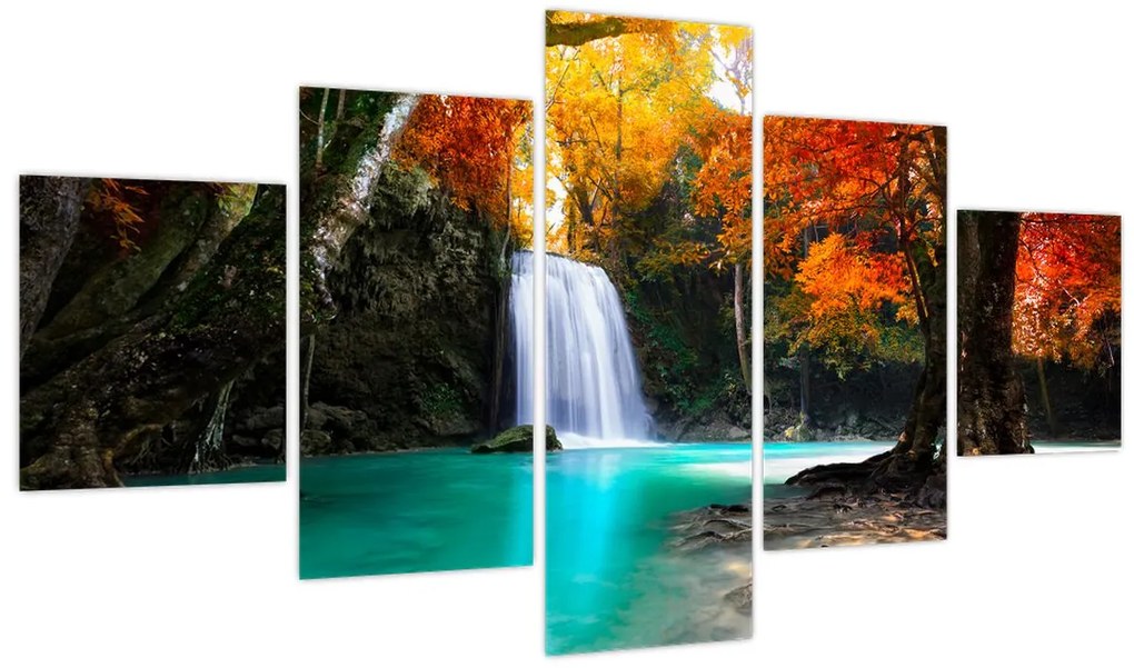 Obraz - Szmaragdowa Laguna (125x70 cm)
