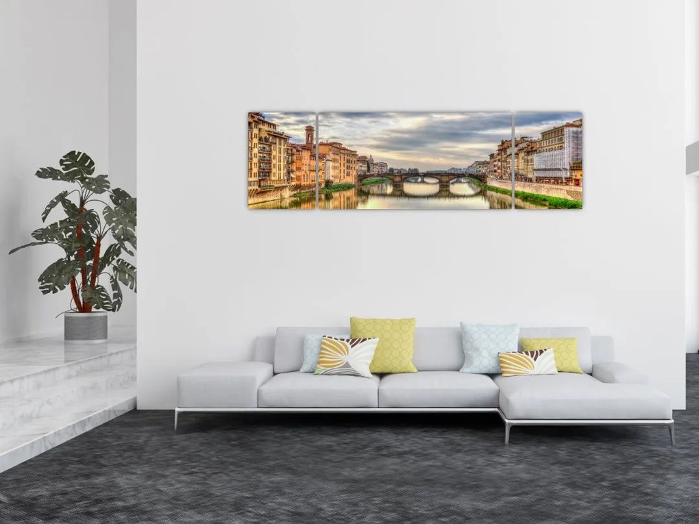 Obraz - Most przez rzekę (170x50 cm)