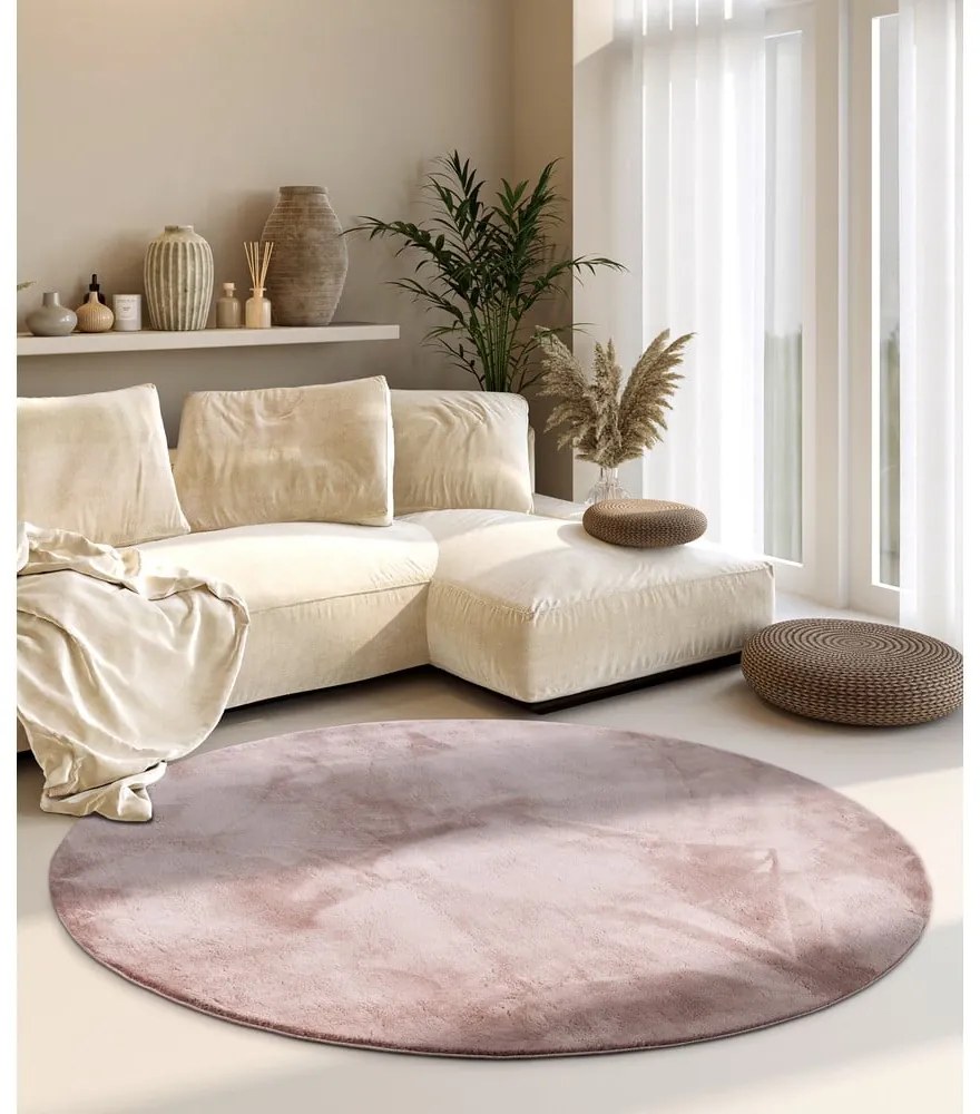 Szaroróżowy okrągły dywan ø 160 cm Leon – Villeroy&amp;Boch
