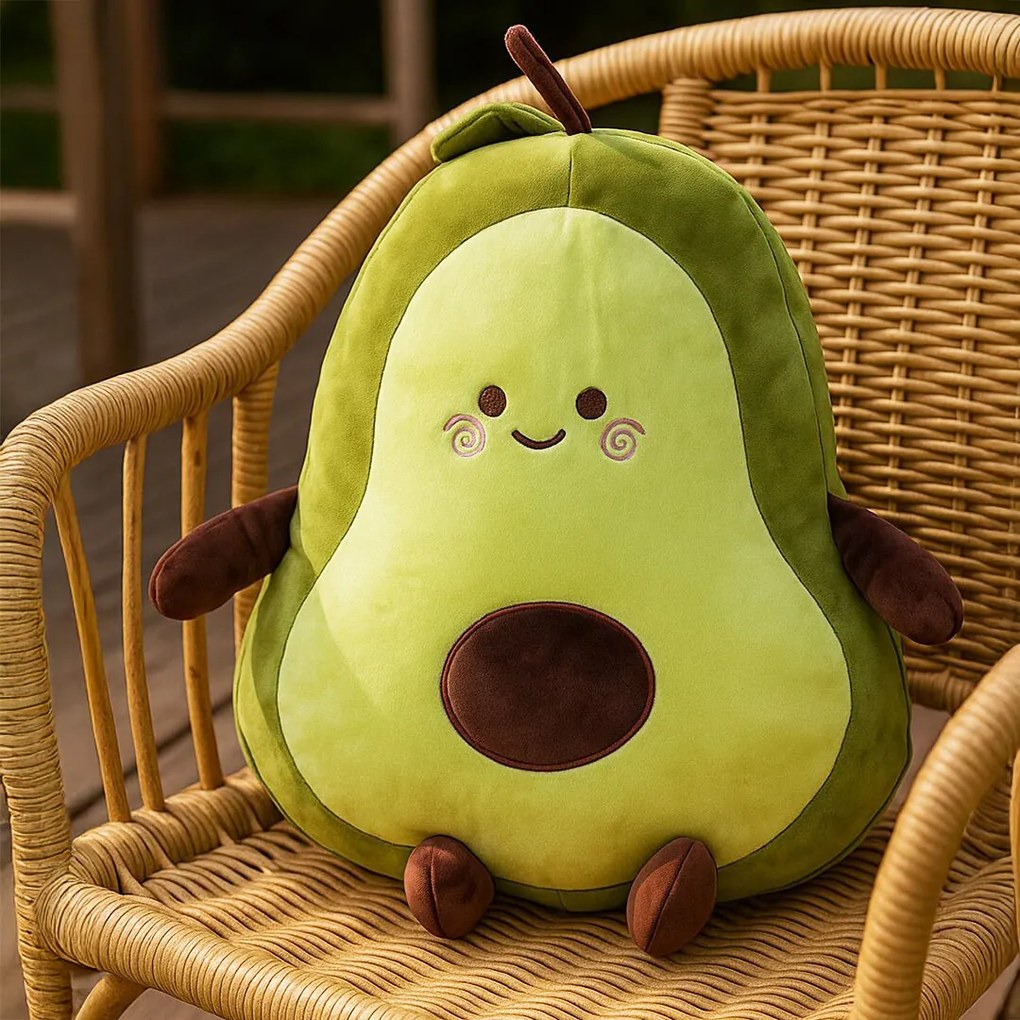 Poduszka Squish Awokado Béďa, 45 x 36 x 16 cm