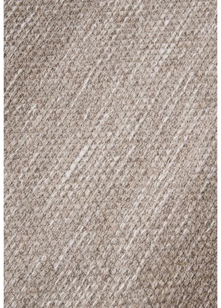 Beżowy dywan z mieszanki wełny tkany ręcznie 120x170 cm Pradesh Linen White – Elle Decoration