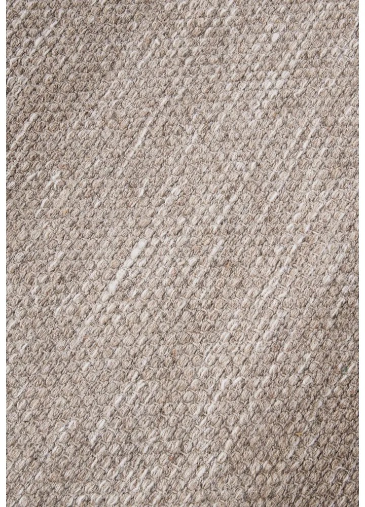 Beżowy dywan z mieszanki wełny tkany ręcznie 80x150 cm Pradesh Linen White – Elle Decoration