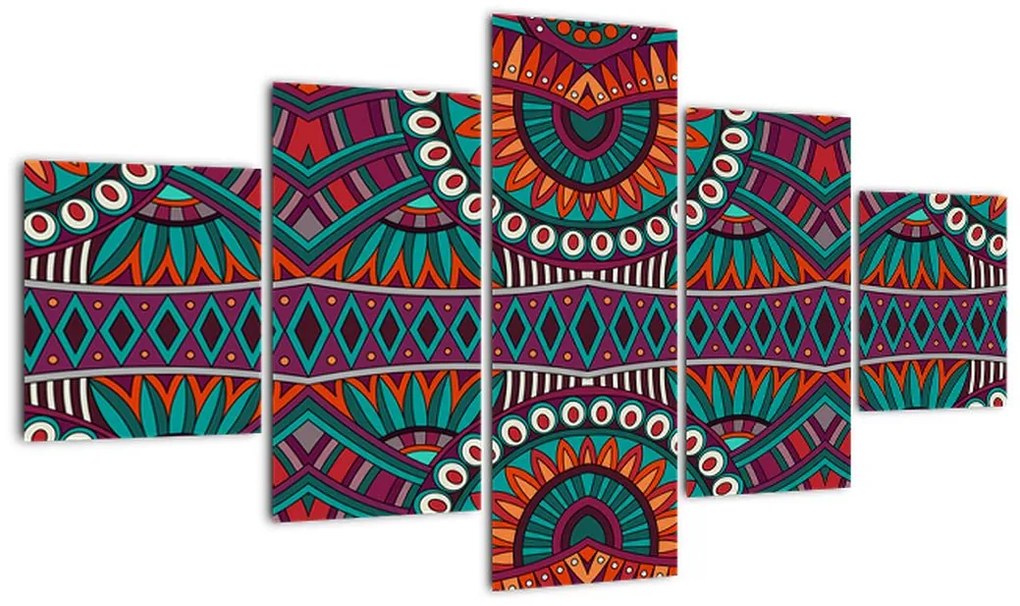 Obraz abstrakcji ozdobnej (125x70 cm)