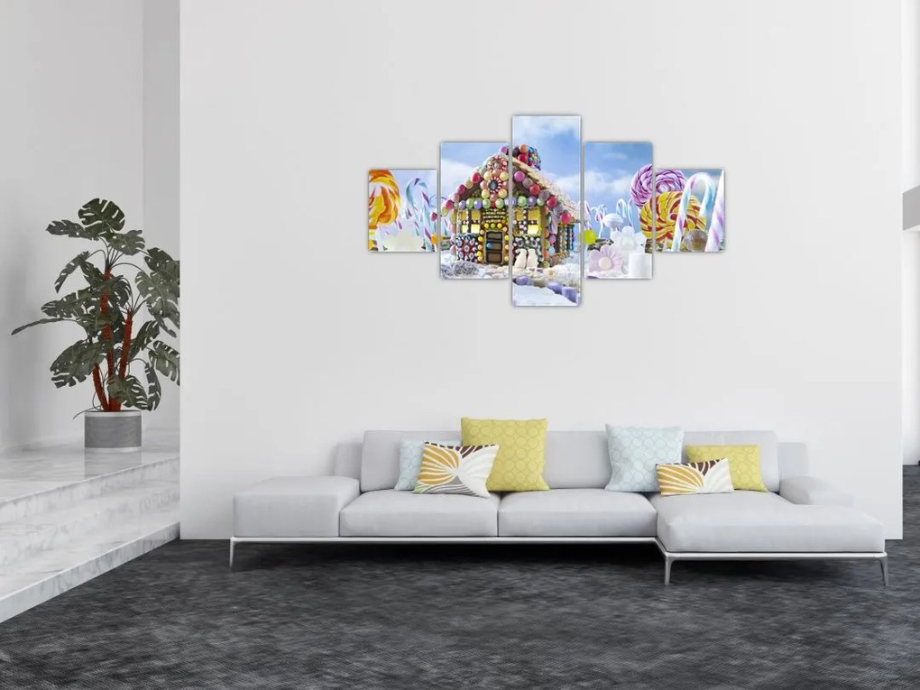 Obraz - Chatka z piernika (125x70 cm)