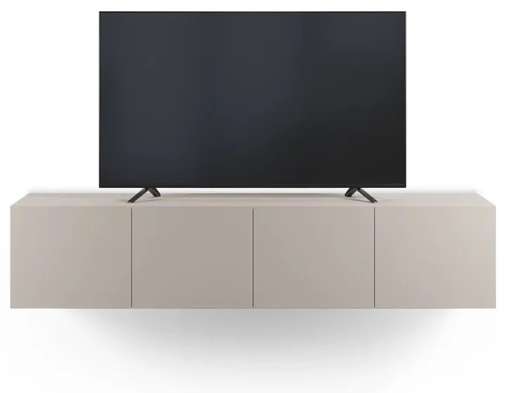 Kremowa szafka pod TV 180x38x35 cm Daroca – Marckeric