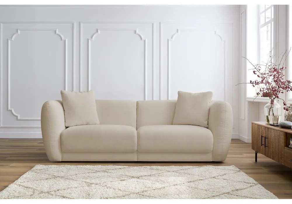 Beżowa sofa 230 cm Bourbon – Bobochic Paris