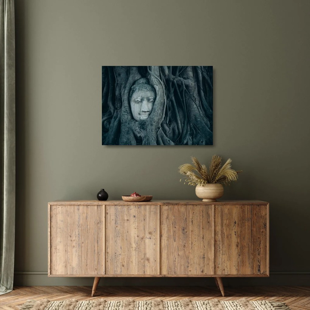Obraz na szkle - Tajska twarz (70x50 cm)