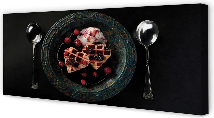 Obraz na płótnie Deser w Kształcie Serca