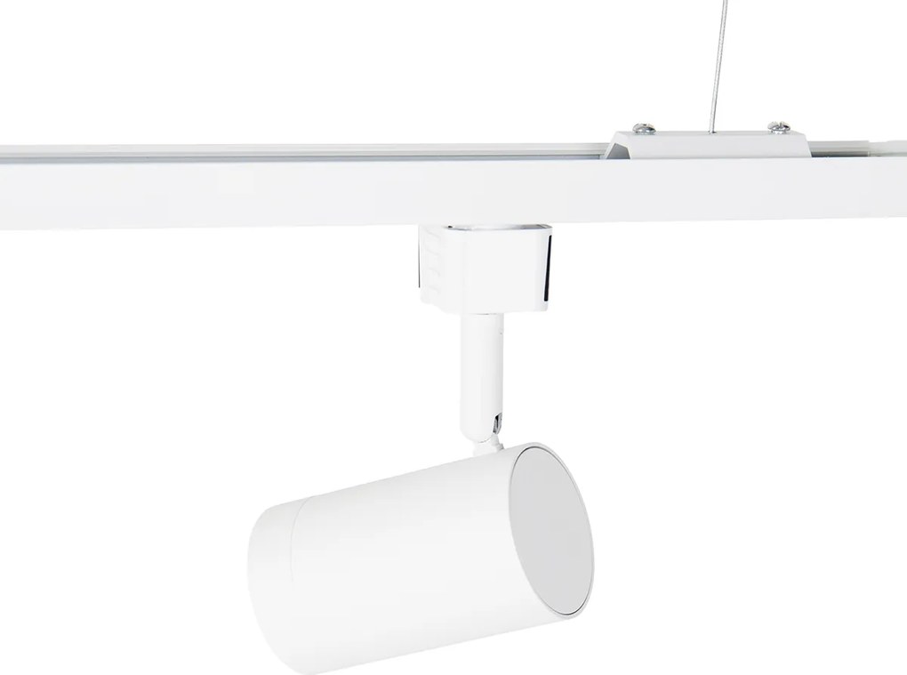 Inteligentny system szynowy wiszący biały 1-fazowy z 5 Wifi GU10 - Iconic Jeana