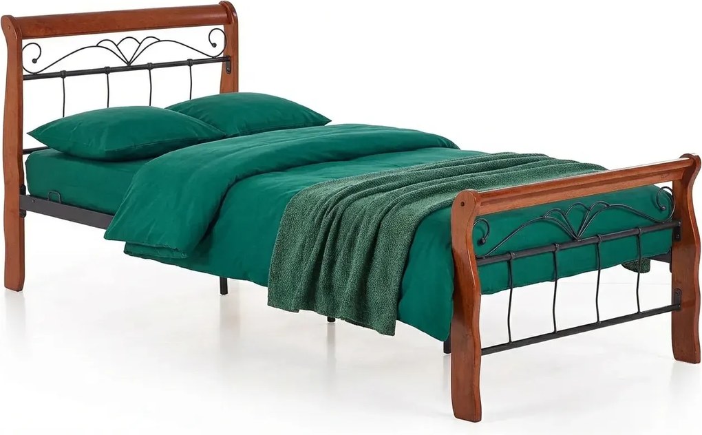 Pojedyncze łóżko czereśnia antyczna B6-N26