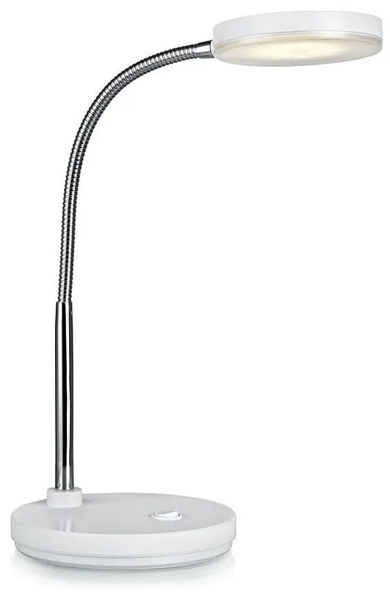 Biała lampa stołowa LED Markslöjd Flex