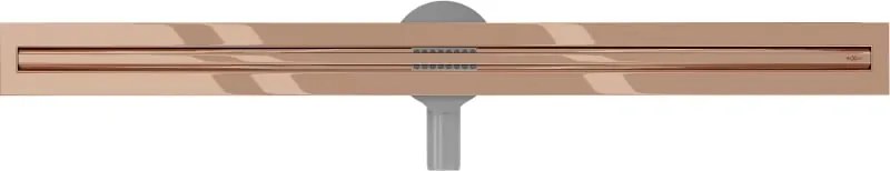Mexen Flat 360° Slim odpływ liniowy obrotowy 90 cm, różowe złoto - 1641090