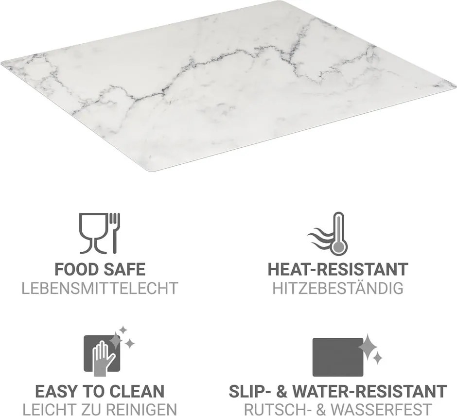 Płyta ochronna na kuchenkę z PVC 60x52 cm Marble – Wenko