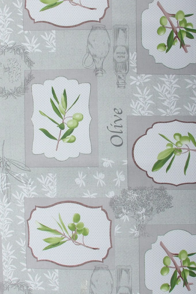 Dywan Chodnik Winylowy Mendy Oliwny Ogród 050x100 Chodnik