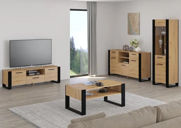 Witryna Dąb Artisan F3-W46