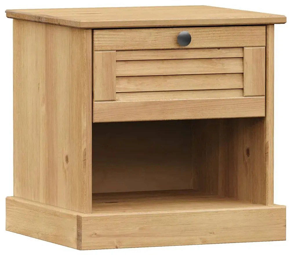 Szafka nocna z drewna sosnowego z szufladą F3-G36