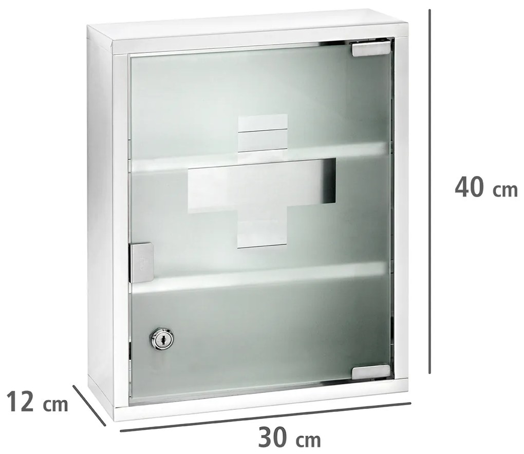 Apteczka MEDICINE CHEST zamykana na kluczyk - 30 x 12 x 40 cm, WENKO