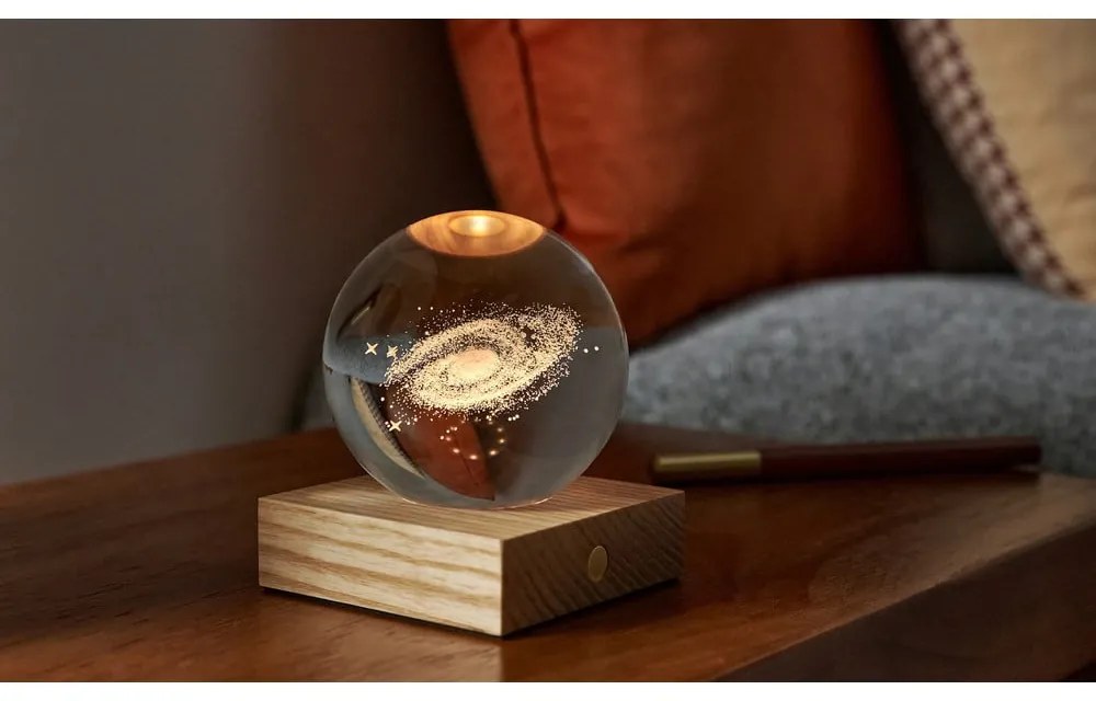 Ciemnobrązowa dekoracja świetlna na USB Amber – Gingko