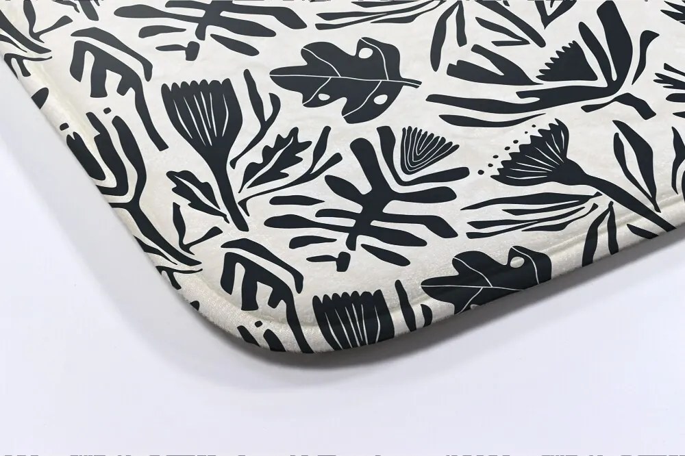 Dywanik do łazienki Dywanik do łazienki Rośliny Abstrakcja