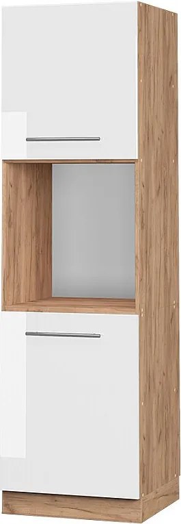 Szafka kuchenna biały wysoki połysk 60x58x206.8 fame-line