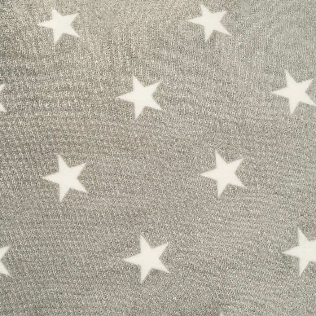 4Home Pościel mikroflanela Stars grey, 140 x 200 cm, 70 x 90 cm