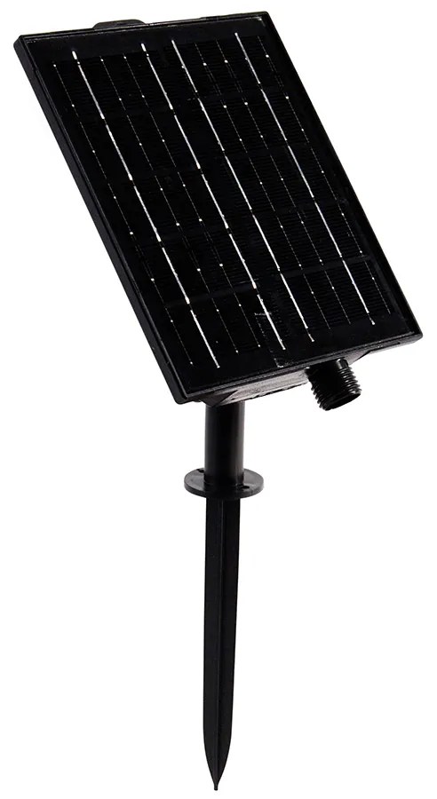 Zewnetrzna Lampki sznurkowe brązowe 8m z 10 diodami LED IP44 Ładowane solarnie - Maro Nowoczesny Oswietlenie zewnetrzne