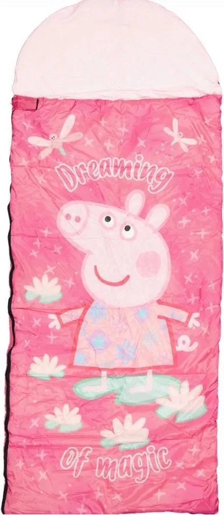 Śpiwór dziecięcy PEPPA PIG 170x70 cm, różowy