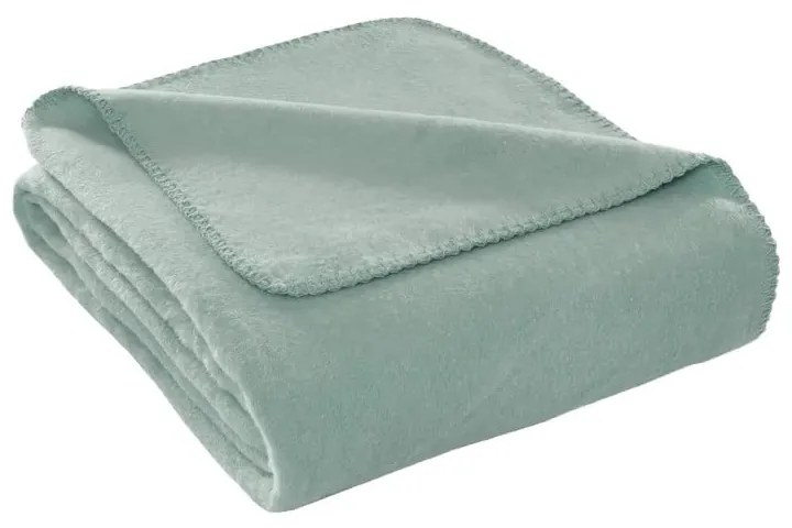 Miętowy polarowy koc 130x170 cm Brighton – Mijolnir
