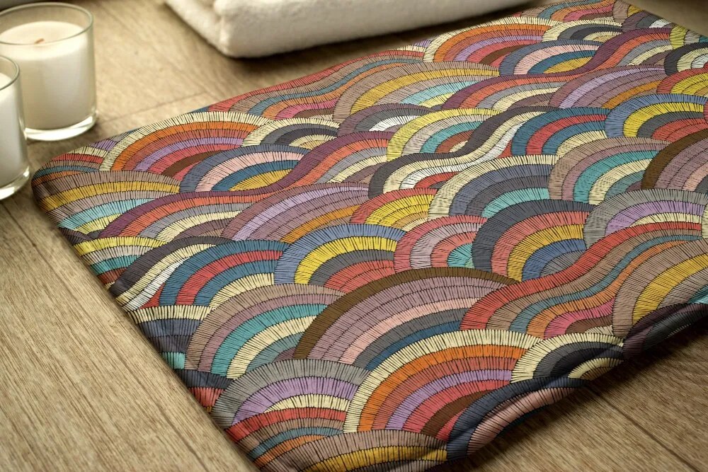 Antypoślizgowy dywanik łazienkowy Antypoślizgowy dywanik łazienkowy Kolorowa Abstrakcja