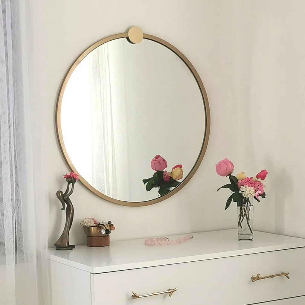 Lustro Gold Metal Ayna 60 cm