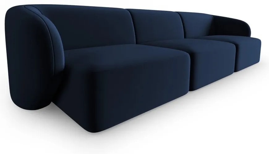 Niebieska aksamitna sofa 266 cm Paolo – Milo Casa