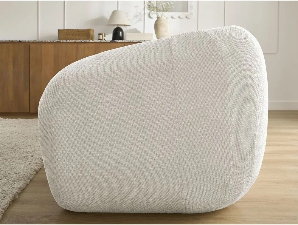 Beżowa rozkładana sofa z tkaniny szenilowej 228 cm Neyo – Bobochic Paris